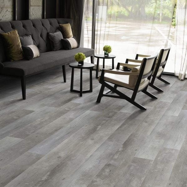Select Surfaces Harbor Gray Rigid Core Vinyl Plank Flooring
